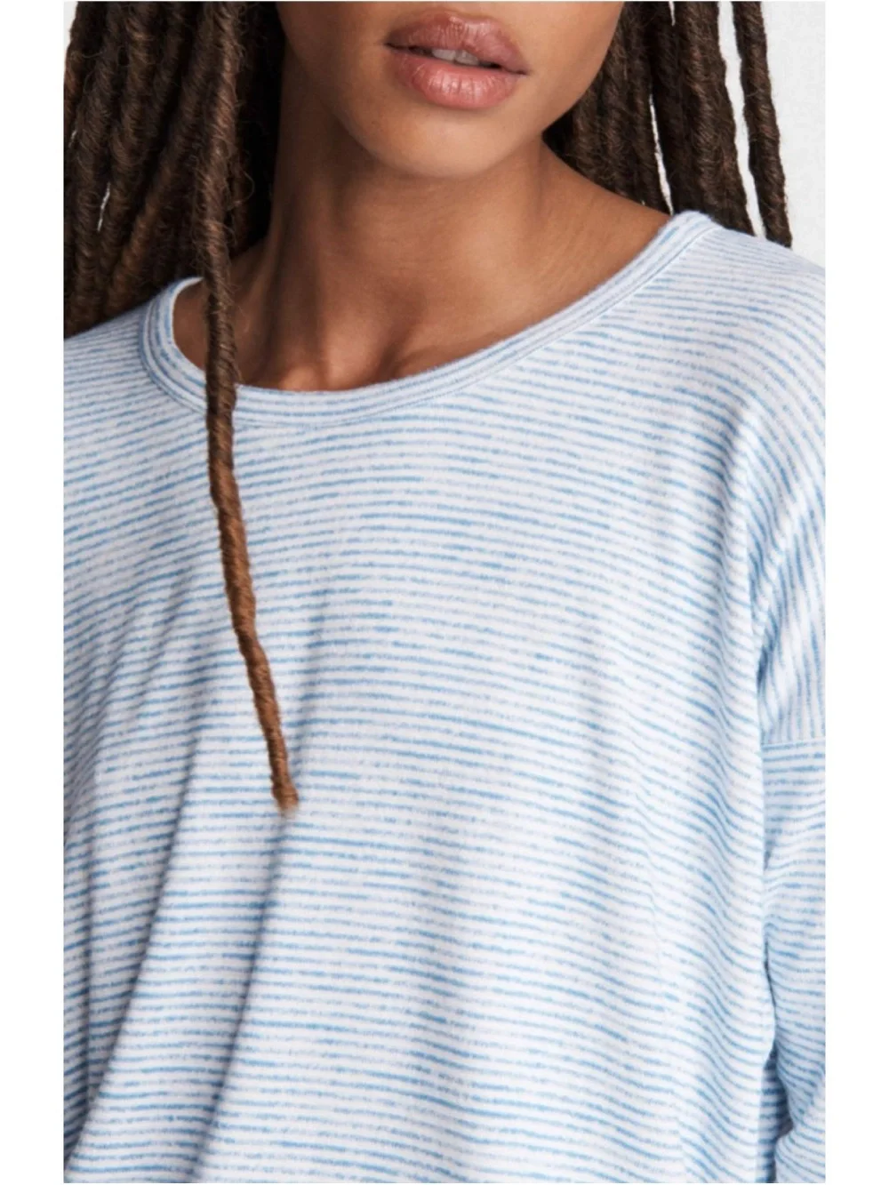 Rag & Bone Knit Striped Long Sleeve Shirt